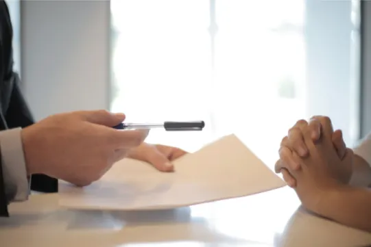 person receiving credit contract to sign - Lending Act